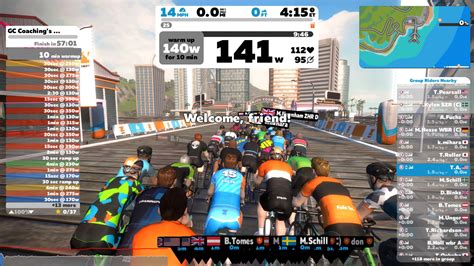 Zwift workouts - This first workout of sixteen is a relatively easy start to break you in, with a focus on building endurance. Three blocks of increasing intensity until you have just reached Z4. No longer available in Zwift* More workouts like this. *From Zwift 1.49 (early October 2023), Zwift has decided to reorganize its workout library into new …